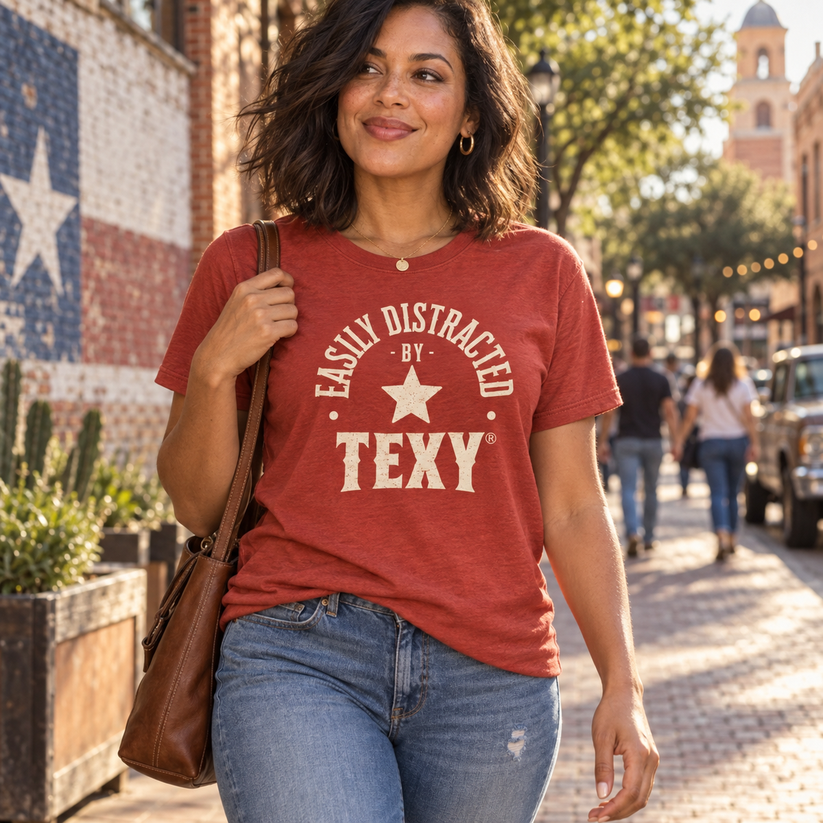 Women's Easily Distracted By Texy Fitted T-Shirt