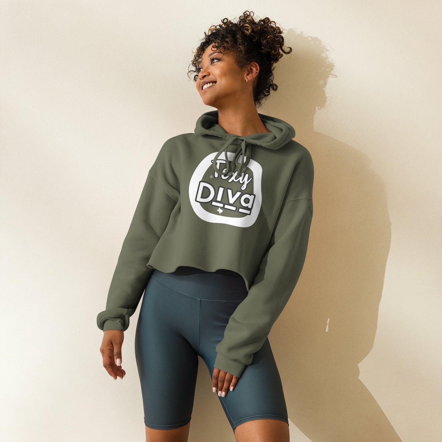 Woman's Texy Diva Crop Hoodie
