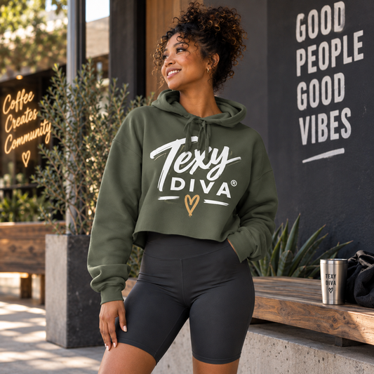 Woman's Texy Diva Crop Hoodie