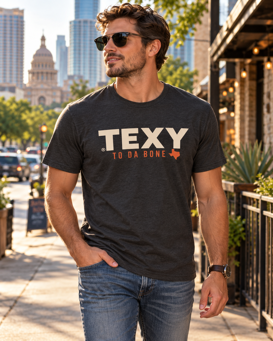 Men's Texy To Da Bone Garment-Dyed Heavyweight T-Shirt