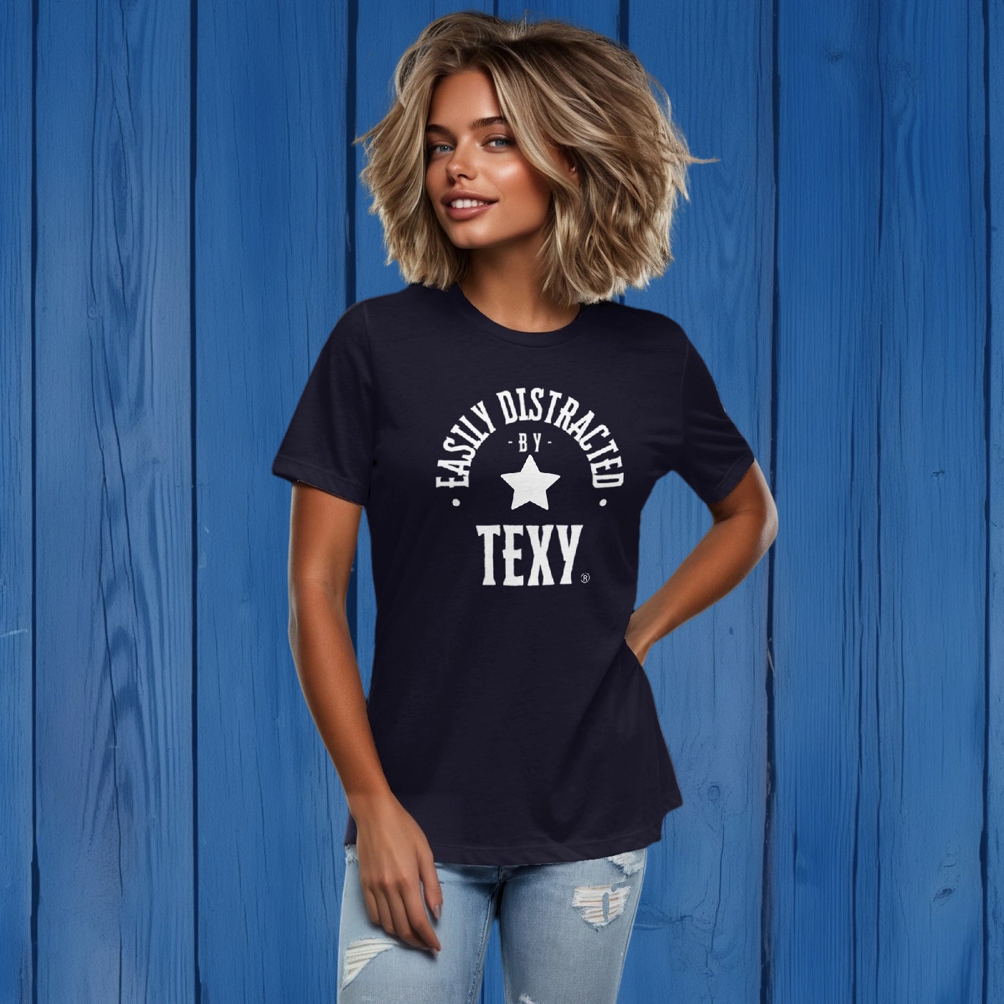 Women's Easily Distracted By Texy Relaxed T-Shirt