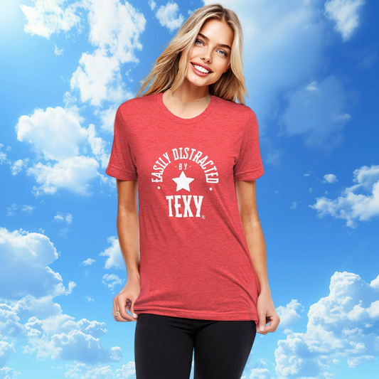 Women's Easily Distracted By Texy Fitted T-Shirt