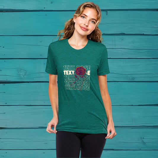 Women's Texy Rose Fitted T-Shirt